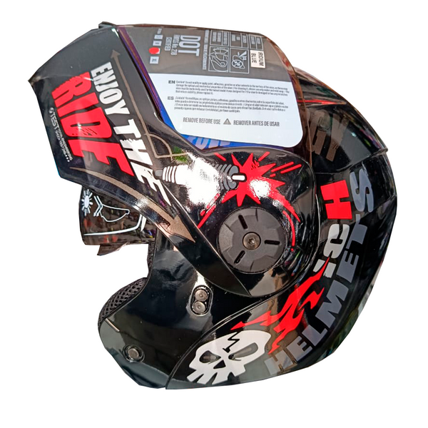 Casco Abatible ICH 3110 Speed Master Rojo Visor Iridium