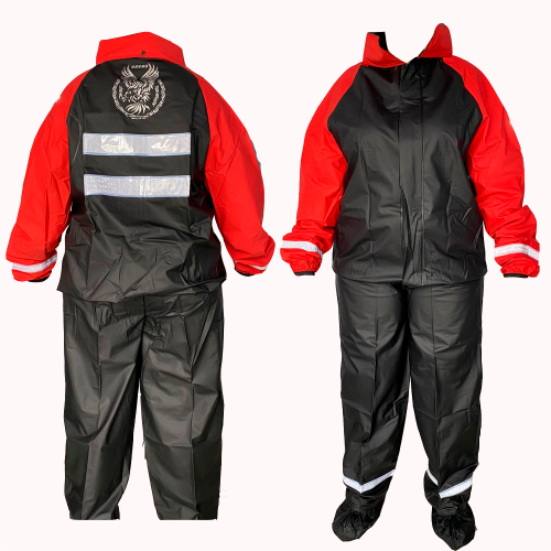 Impermeable Siliconado 4 Piezas Rojo