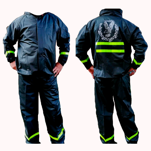 Impermeable Siliconado 4 Piezas Negro