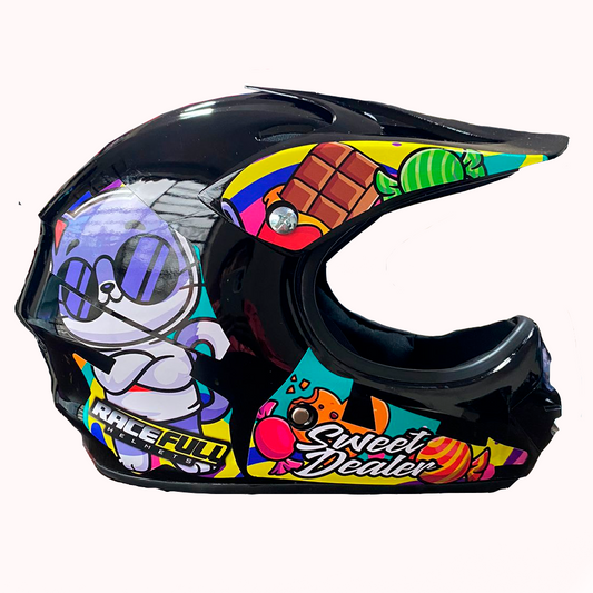 casco  cross para niño