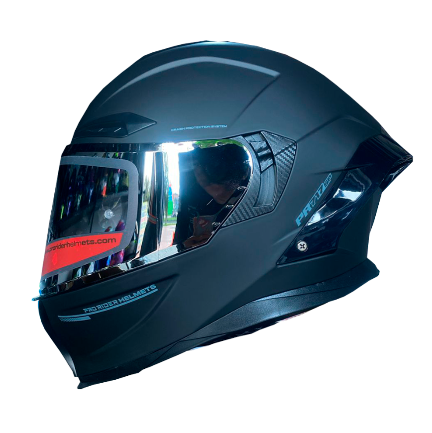 Integral Pro Casco Integral Pro Rider 717 Negro Mate Visor Silver – Yovis Motos ...