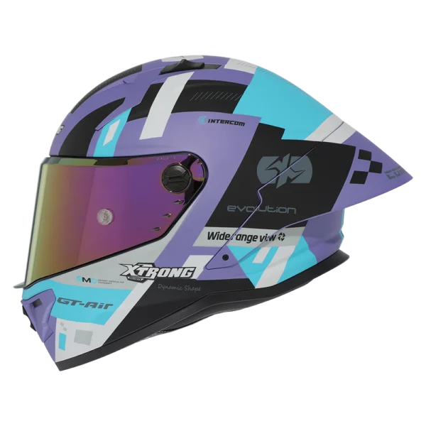 Casco Integral Tipo Depotivo Xtrong R1 Adventure Morado