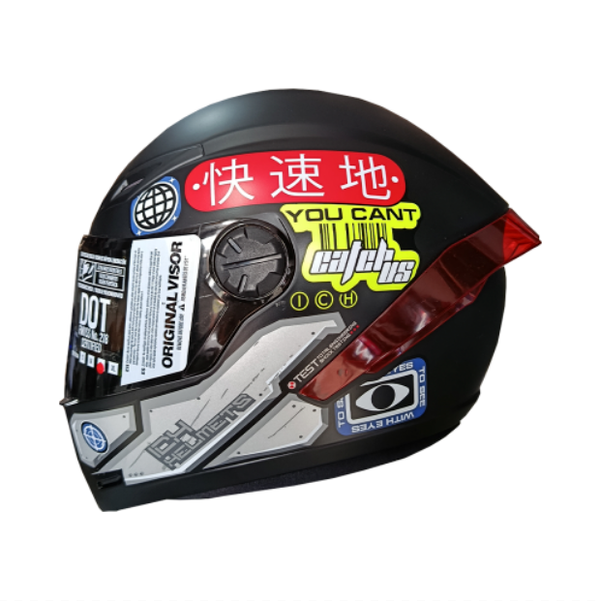 Casco Integral ICH 501 Arigato Rojo Visor Smoke