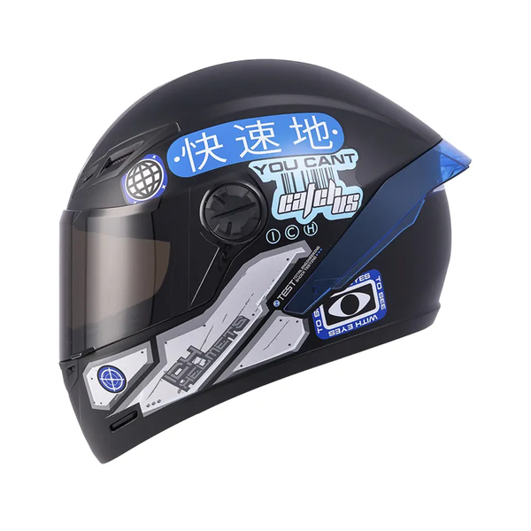 Casco Integral ICH 501 Arigato Azul Visor Azul
