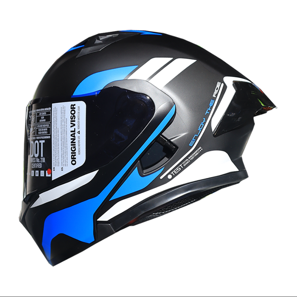 Casco Abatible ICH 3120 Mixamo Azul Visor Smoke