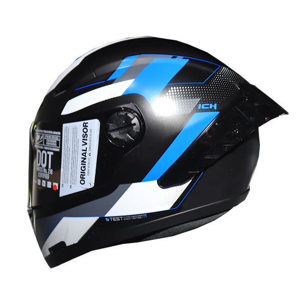 Casco Integral ICH 501 Ruubir Azul Visor Smoke