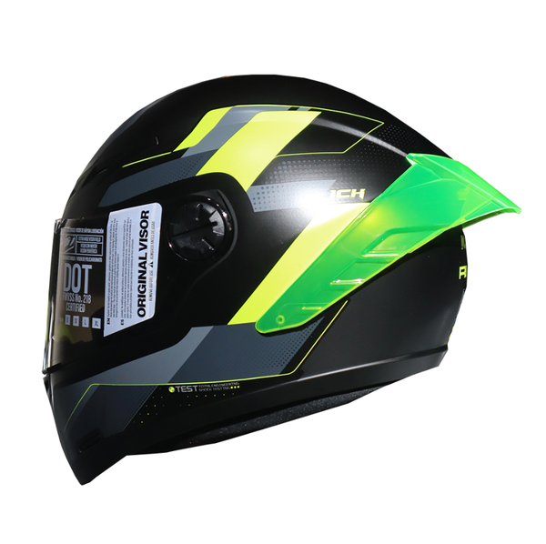 Casco Integral ICH 501 Ruubir Verde Visor Smoke