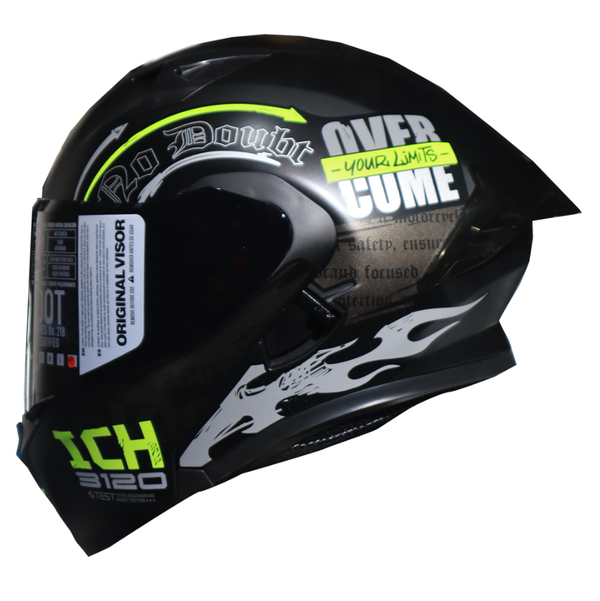 Casco Abatible ICH 3120 Randome V2 Verde Visor Smoke