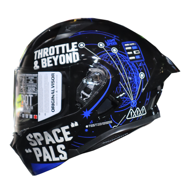 Casco Abatible ICH 3120 Infity Azul Visor Smoke