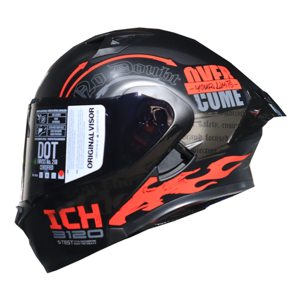 Casco Abatible ICH 3120 Randome V2 Rojo Visor Smoke