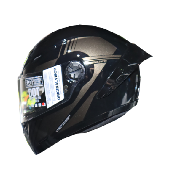 Casco Integral ICH 501 Hadex Negro Gris Visor Smoke