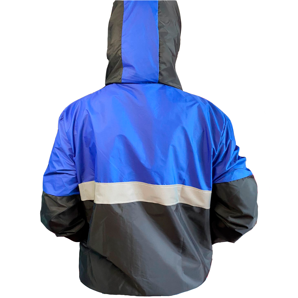 Chaqueta Yovis Tricolor Reflectiva Negro Con Azul