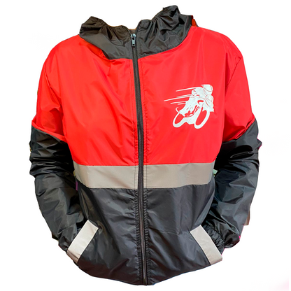 Chaqueta Yovis Tricolor Reflectiva Negro Con Rojo